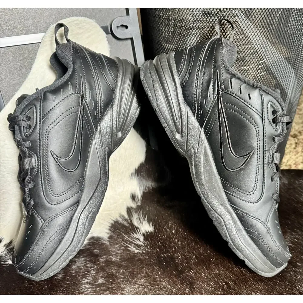 Nike Air Monarch 4 Triple Black Sneakers 415445-001
